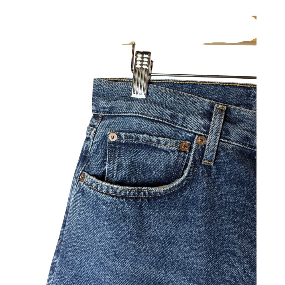 Agolde 90s Crop Jeans Women 28 Blue NWOT Button Fly High Rise Straight Leg Denim - Picture 5 of 10